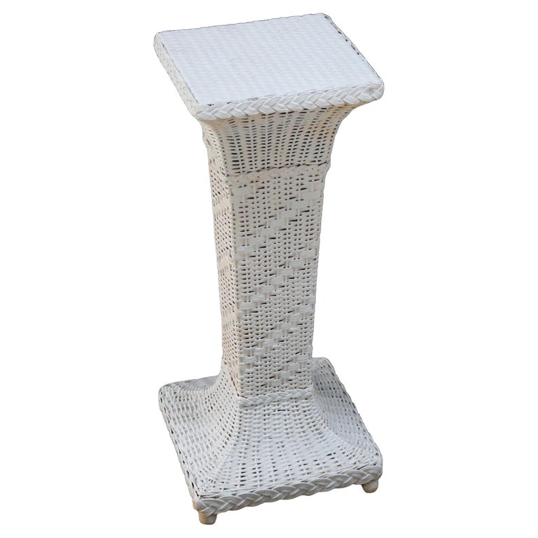 Antique Heywood Wakefield Arts & Crafts Wicker Fern Stand C1920