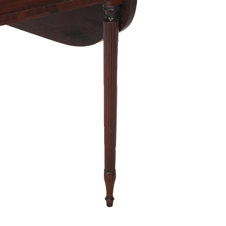 Antique Sheridan Pembroke Drop Leaf Mahogany Table C1820