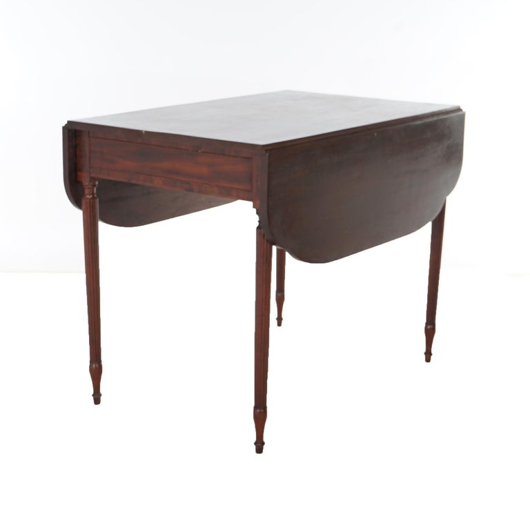 Antique Sheridan Pembroke Drop Leaf Mahogany Table C1820