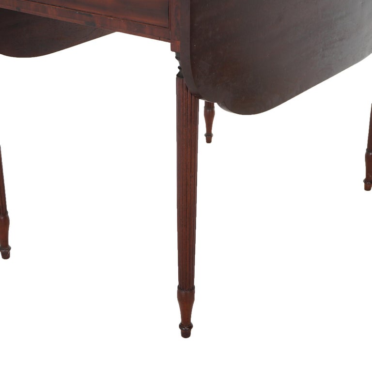 Antique Sheridan Pembroke Drop Leaf Mahogany Table C1820