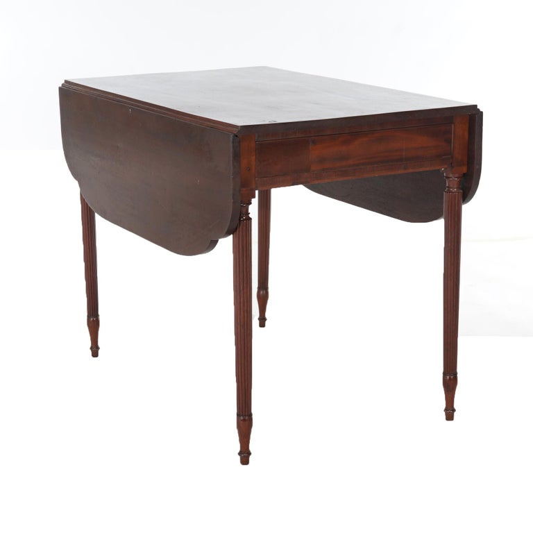 Antique Sheridan Pembroke Drop Leaf Mahogany Table C1820