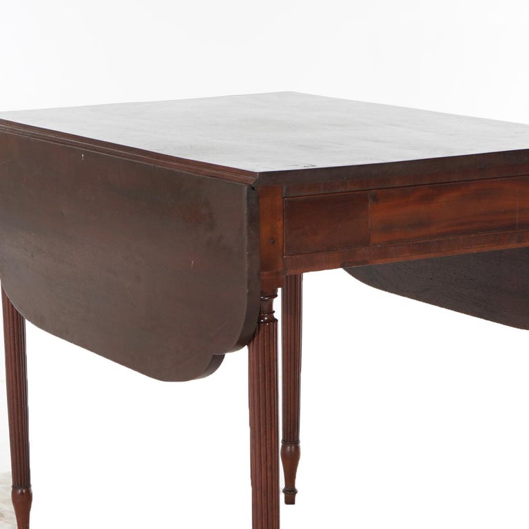 Antique Sheridan Pembroke Drop Leaf Mahogany Table C1820