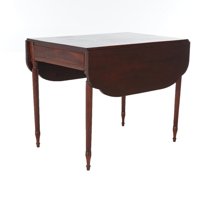 Antique Sheridan Pembroke Drop Leaf Mahogany Table C1820