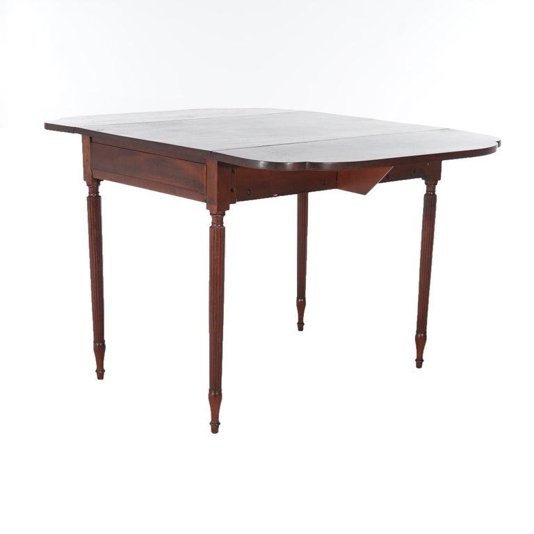 Antique Sheridan Pembroke Drop Leaf Mahogany Table C1820