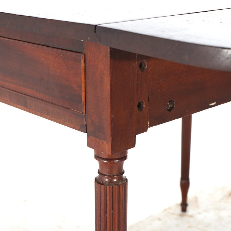 Antique Sheridan Pembroke Drop Leaf Mahogany Table C1820