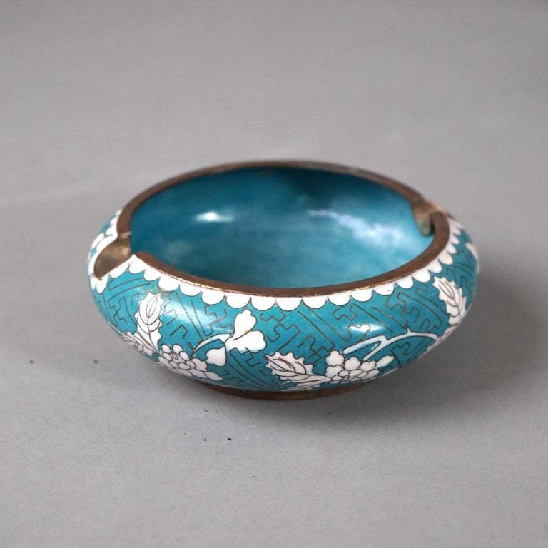 Twelve Various Chinese Cloisonne Floral Enameled Items C1920