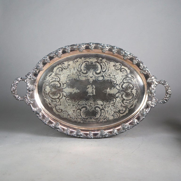 Antique Five Piece E. B. Maltby Silver Plated Tea Set C1890