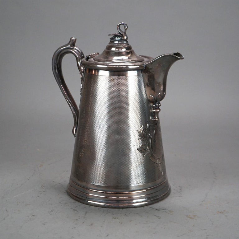 Antique Rogers and Bro Silver Plated Insulated Water Pitcher C1890