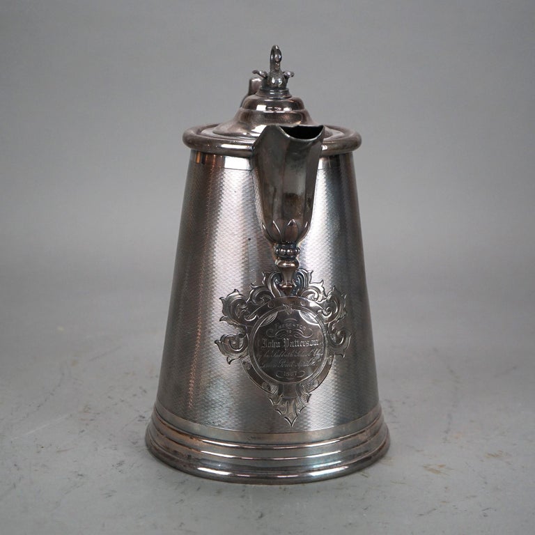 Antique Rogers and Bro Silver Plated Insulated Water Pitcher C1890