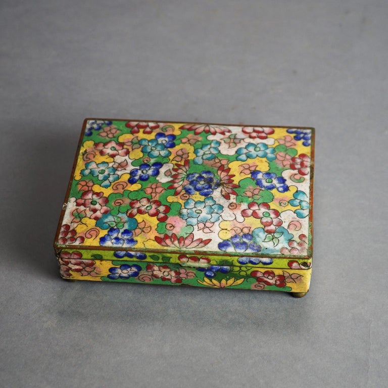 Four Antique Miscellaneous Chinese Cloisonne Enameled Items C1920