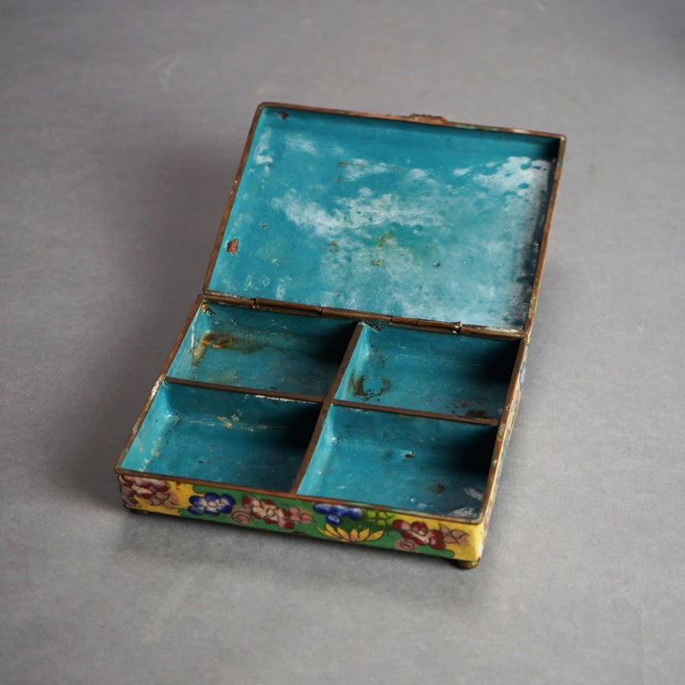 Four Antique Miscellaneous Chinese Cloisonne Enameled Items C1920