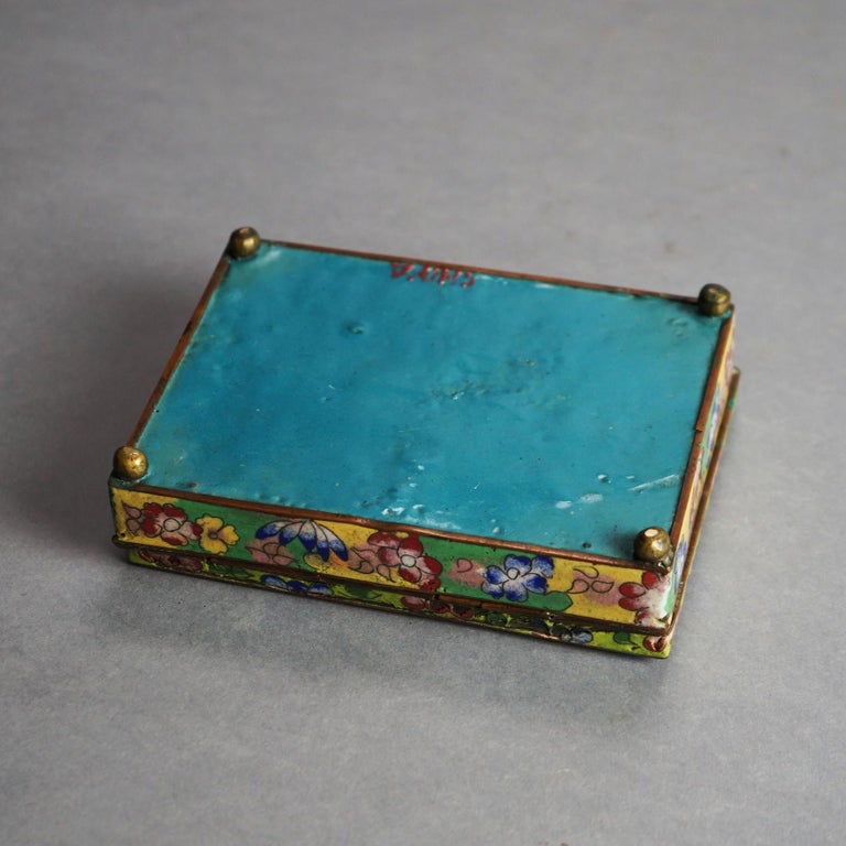 Four Antique Miscellaneous Chinese Cloisonne Enameled Items C1920