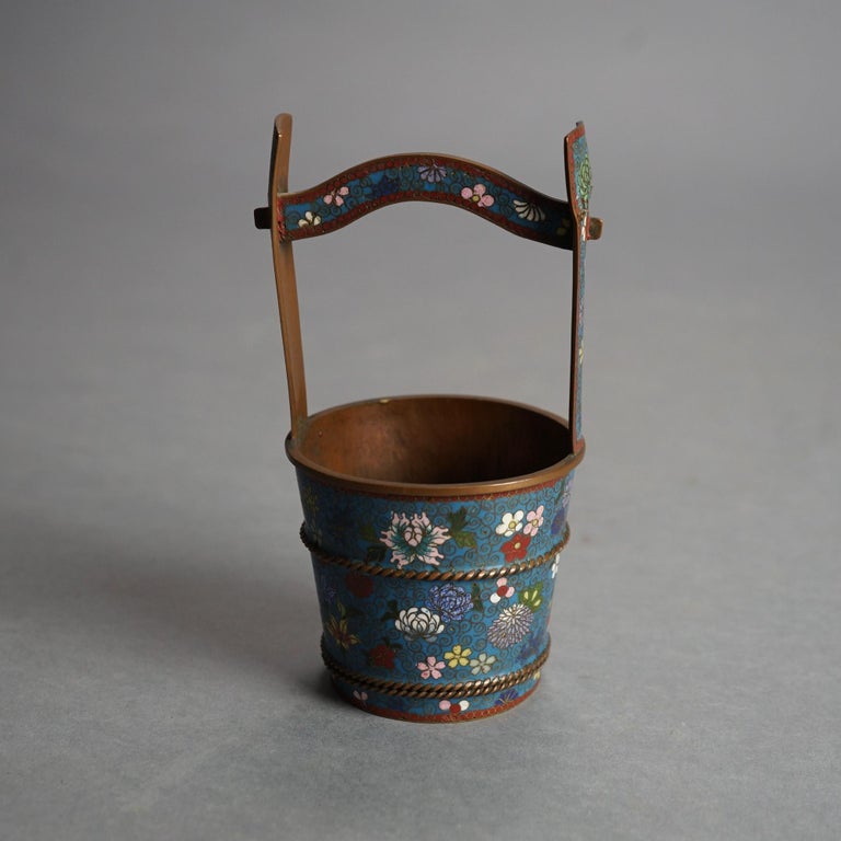 Four Antique Miscellaneous Chinese Cloisonne Enameled Items C1920