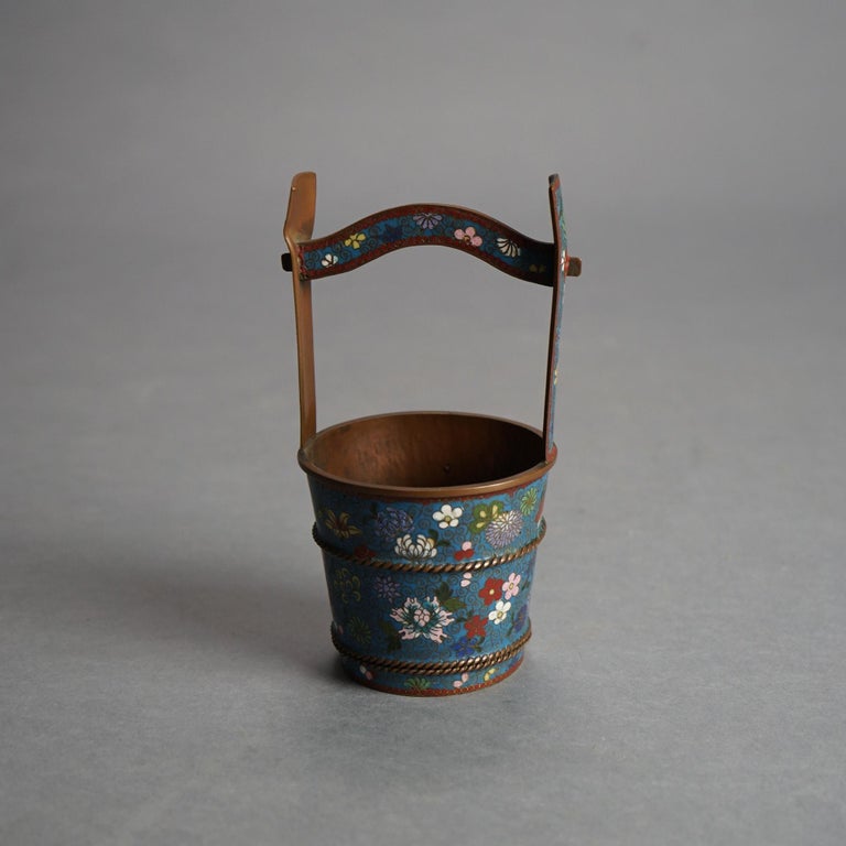 Four Antique Miscellaneous Chinese Cloisonne Enameled Items C1920