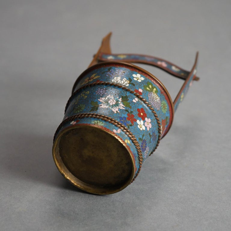 Four Antique Miscellaneous Chinese Cloisonne Enameled Items C1920