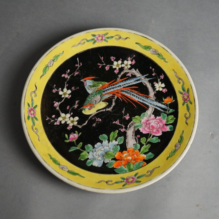 Six Antique Japanese Satsuma Hand Painted Porcelain Plates C1920