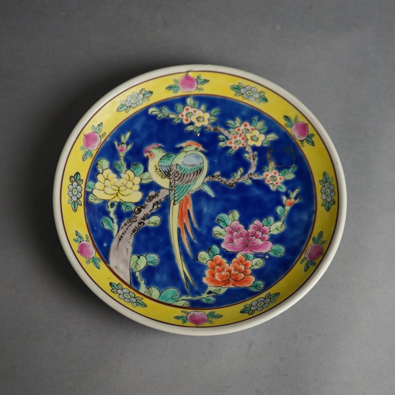 Six Antique Japanese Satsuma Hand Painted Porcelain Plates C1920