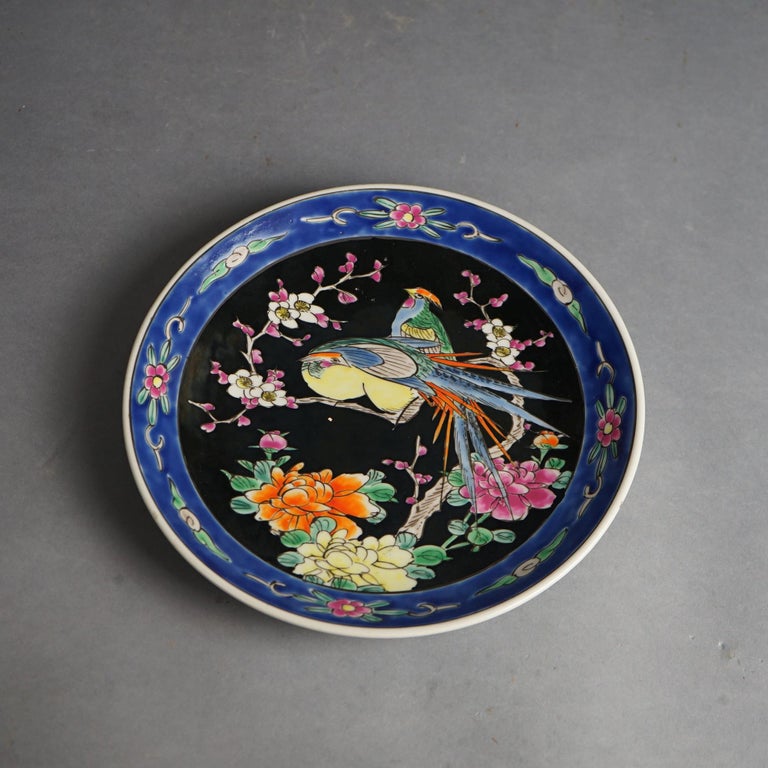 Six Antique Japanese Satsuma Hand Painted Porcelain Plates C1920