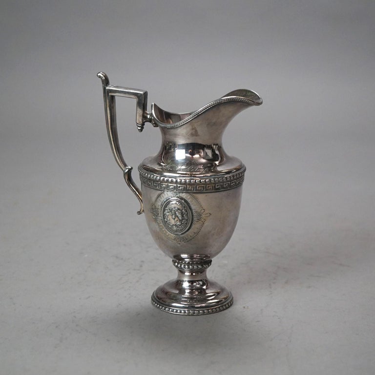 Five Piece Antique Silver Plated Tea Set C1890