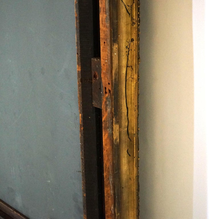 Antique French First Finish Giltwood Framed Wall Mirror C1900