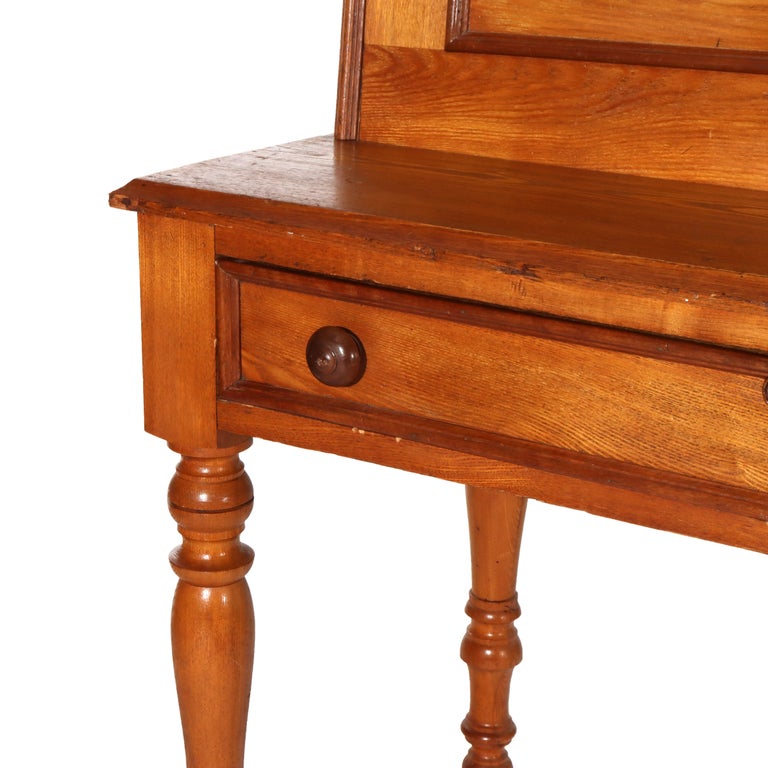 Antique Victorian Chestnut & Walnut Plantation Drop Front Desk c1890