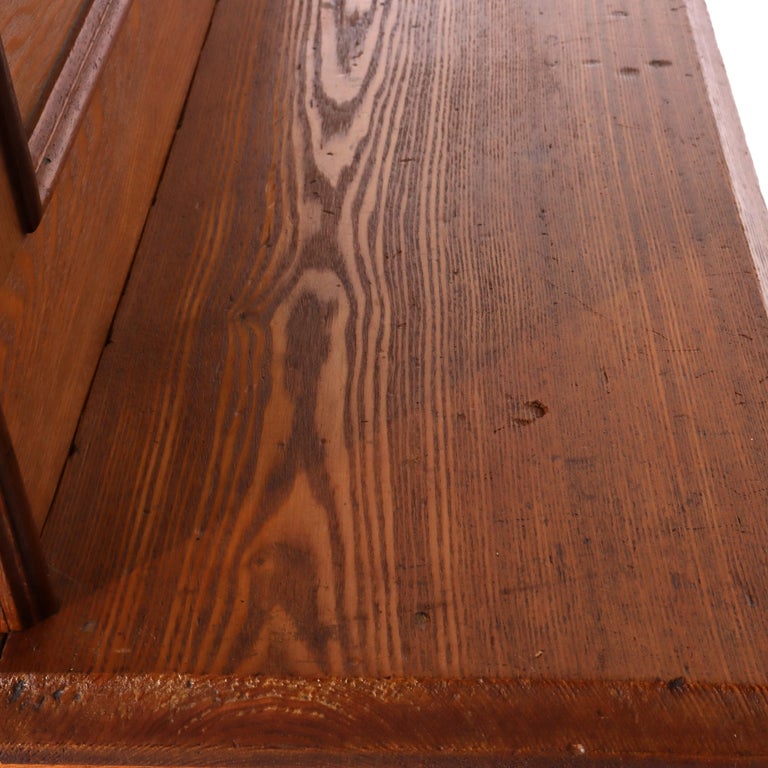 Antique Victorian Chestnut & Walnut Plantation Drop Front Desk c1890