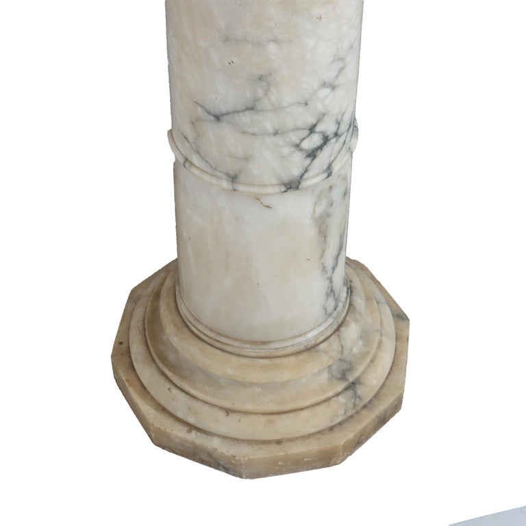 Antique Classical Marble Sculpture Display Pedestal C1900