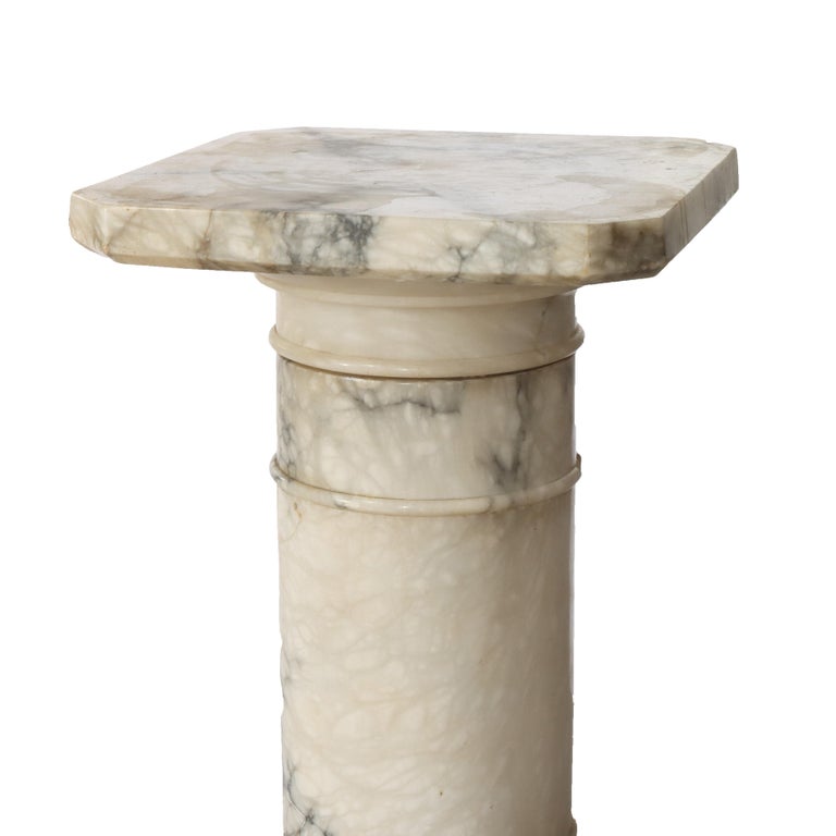 Antique Classical Marble Sculpture Display Pedestal C1900