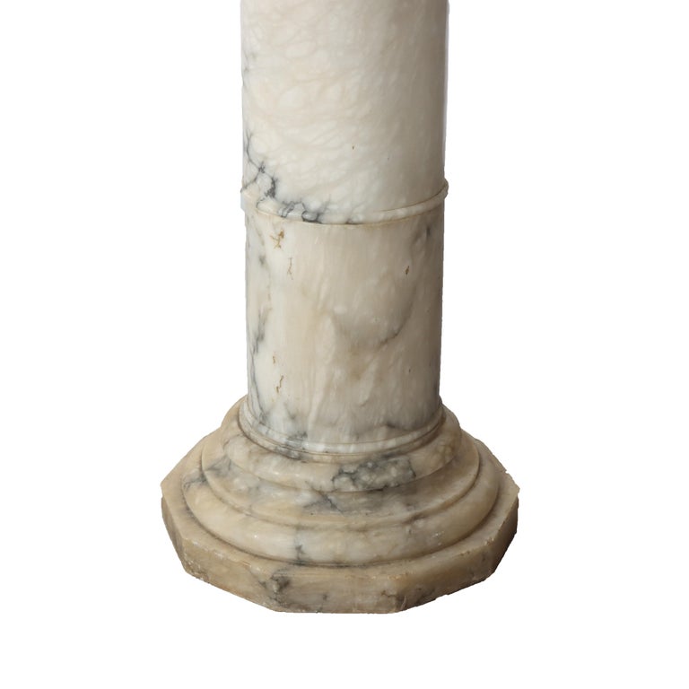 Antique Classical Marble Sculpture Display Pedestal C1900