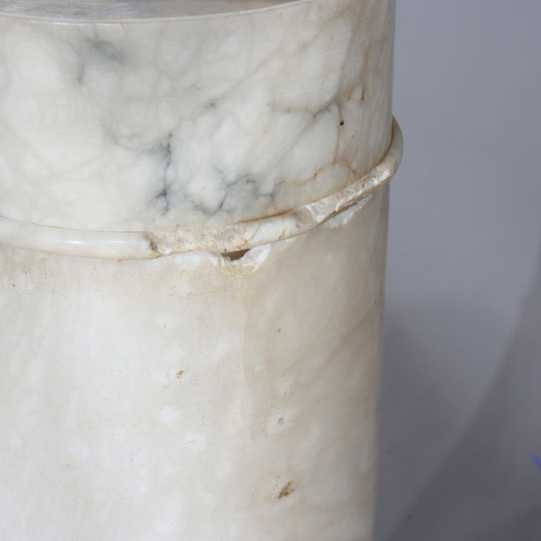 Antique Classical Marble Sculpture Display Pedestal C1900