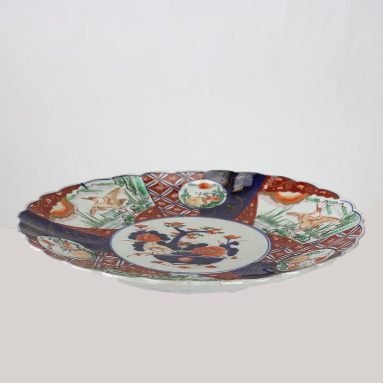 Antique Japanese Imari Porcelain Charger C1920