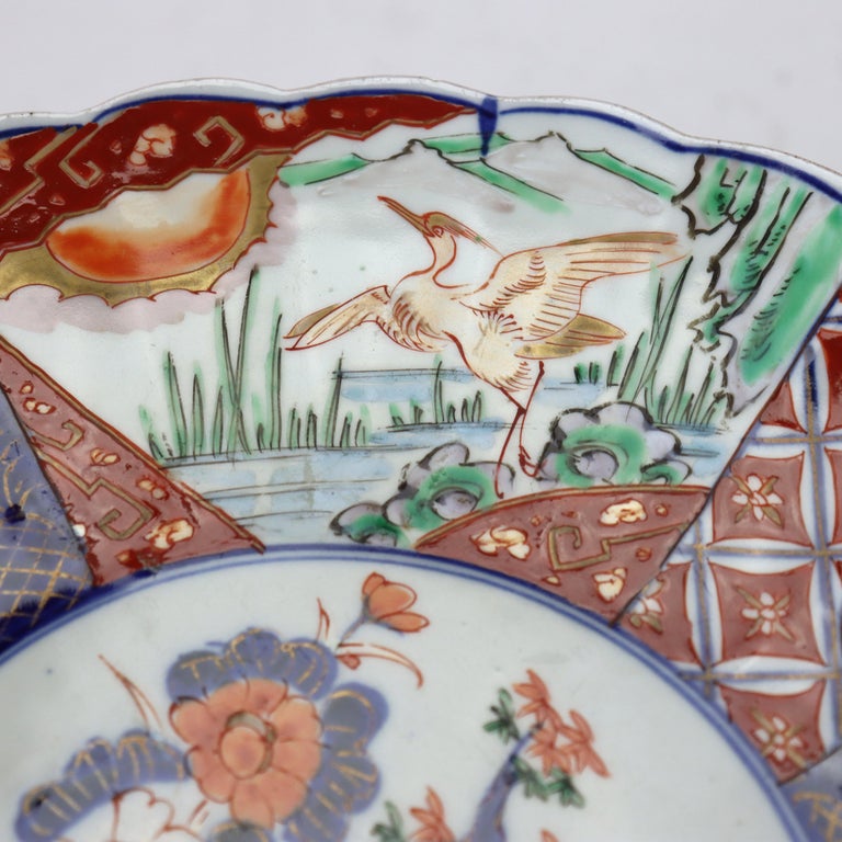 Antique Japanese Imari Porcelain Charger C1920