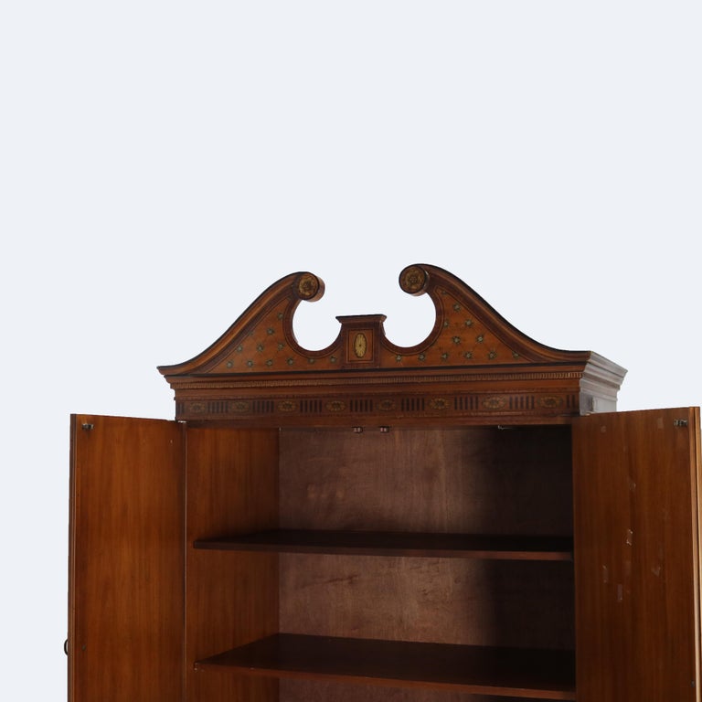 Vintage Drexel Heritage English School Adam’s Style Neoclassical Armoire 20thC