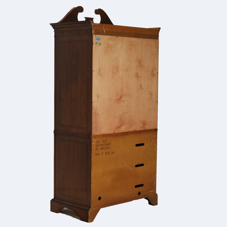 Vintage Drexel Heritage English School Adam’s Style Neoclassical Armoire 20thC