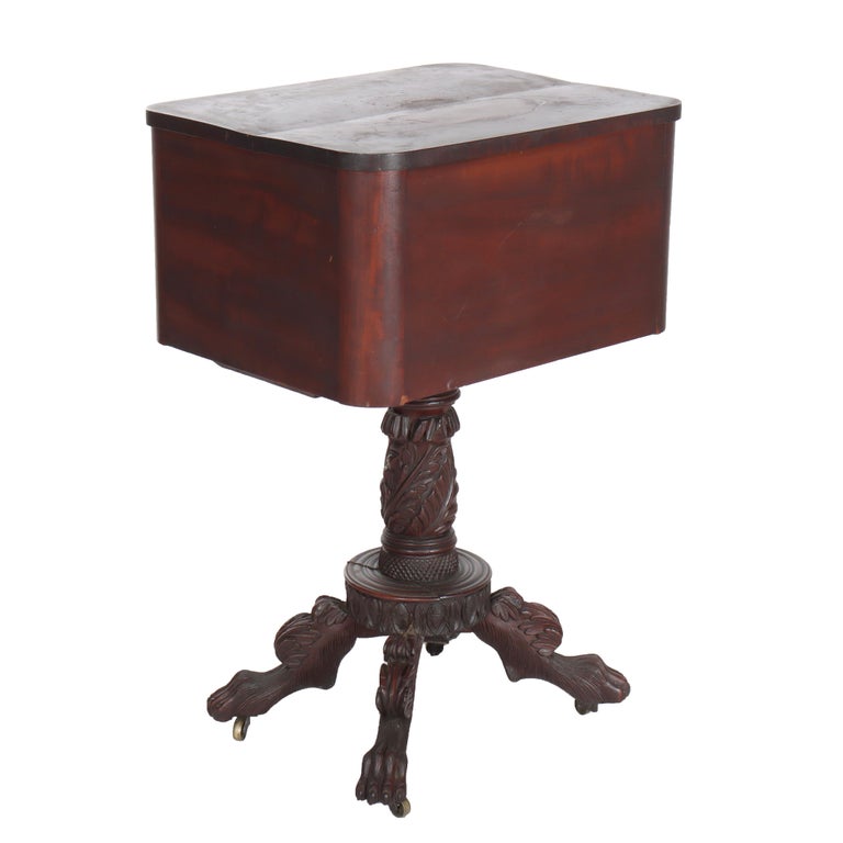 American Empire Quervelle School Mahogany Work Stand C1840