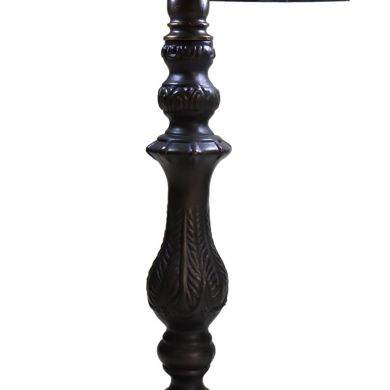Arts & Crafts Leaded Stained Glass Table Lamp 20thC