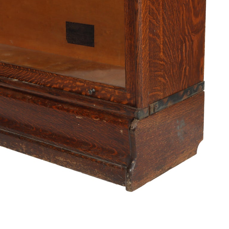 Arts & Crafts Macey Oak Barrister Bookcase C1920