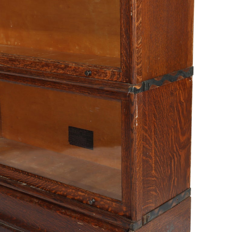 Arts & Crafts Macey Oak Barrister Bookcase C1920