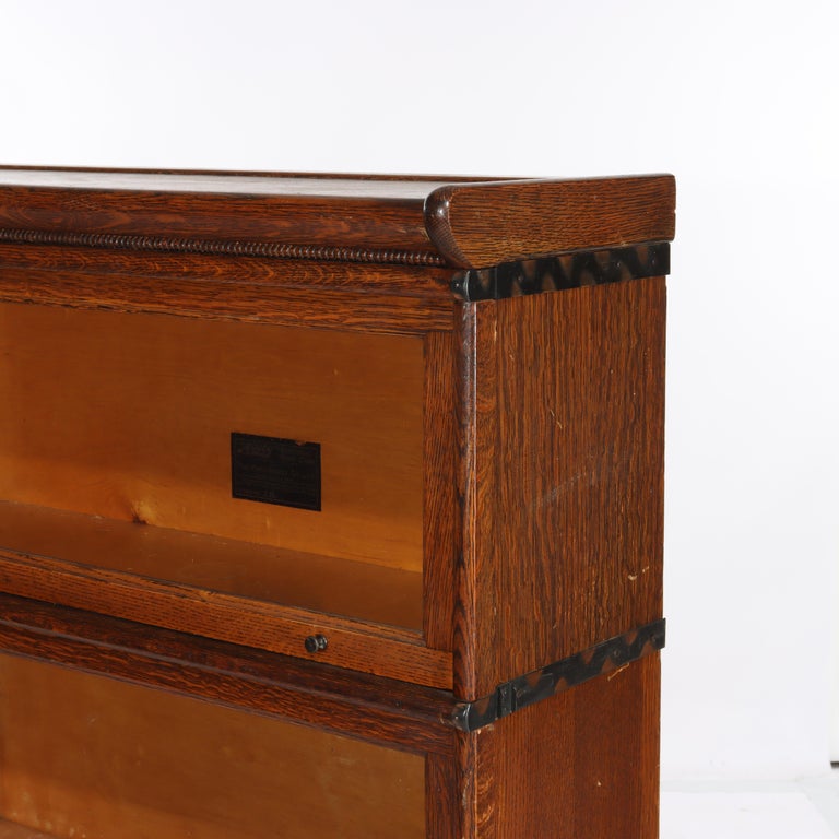 Arts & Crafts Macey Oak Barrister Bookcase C1920