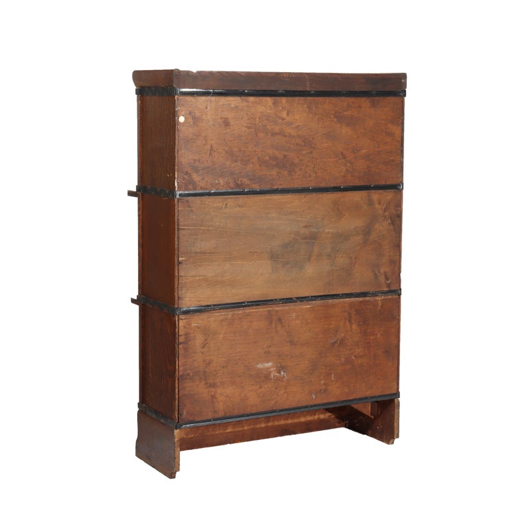 Arts & Crafts Macey Oak Barrister Bookcase C1920