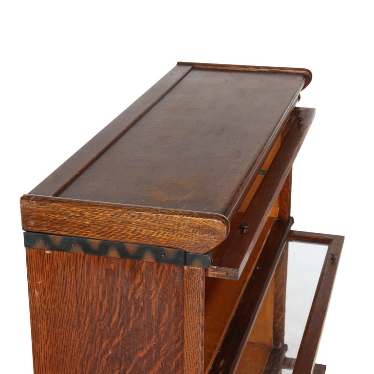 Arts & Crafts Macey Oak Barrister Bookcase C1920