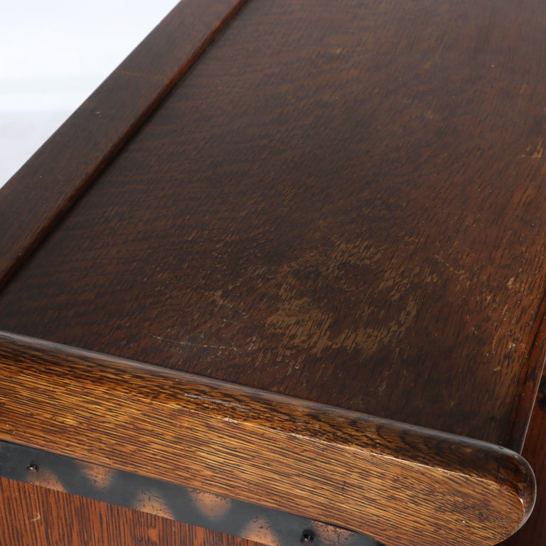 Arts & Crafts Macey Oak Barrister Bookcase C1920