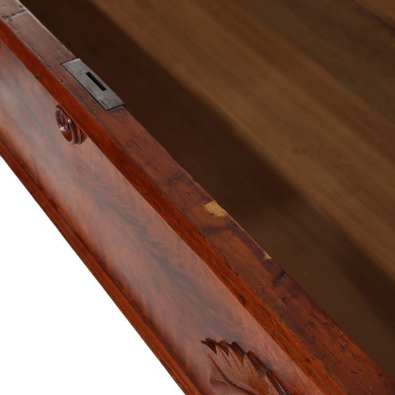 Renaissance Revival Mirrored Drop Center Walnut & Marble Dresser C1890