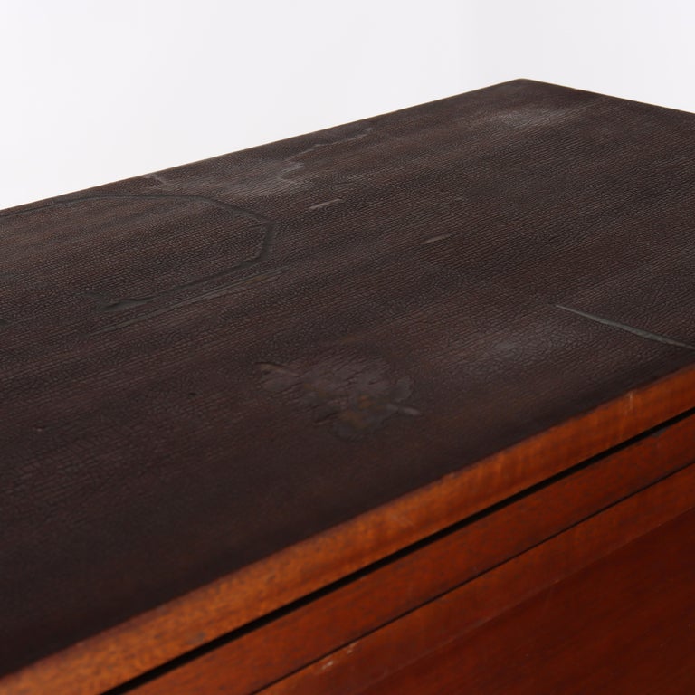 Arts & Crafts Macey Satinwood Banded Mahogany Barrister Bookcase C1920
