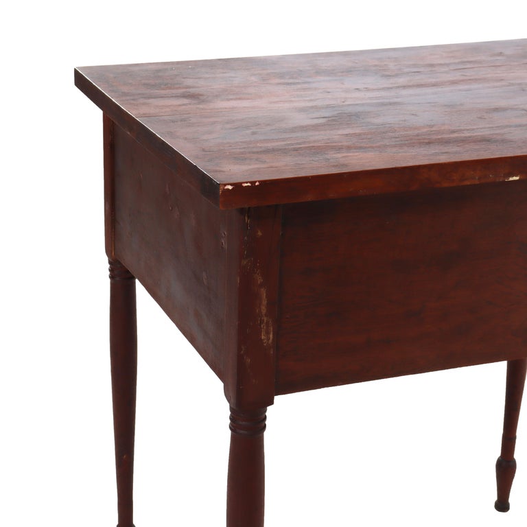 Antique Cherry & Tiger Maple 3-Drawer Small Server C1830