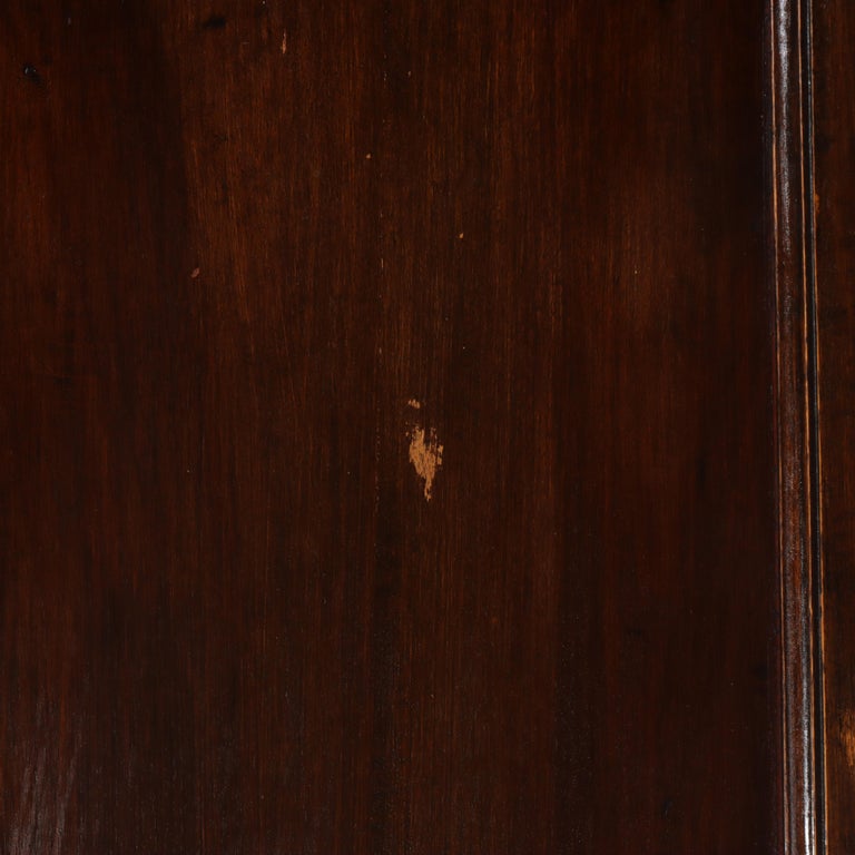 Antique Italian Baroque Heavily Figural Carved Walnut Armoire C1890