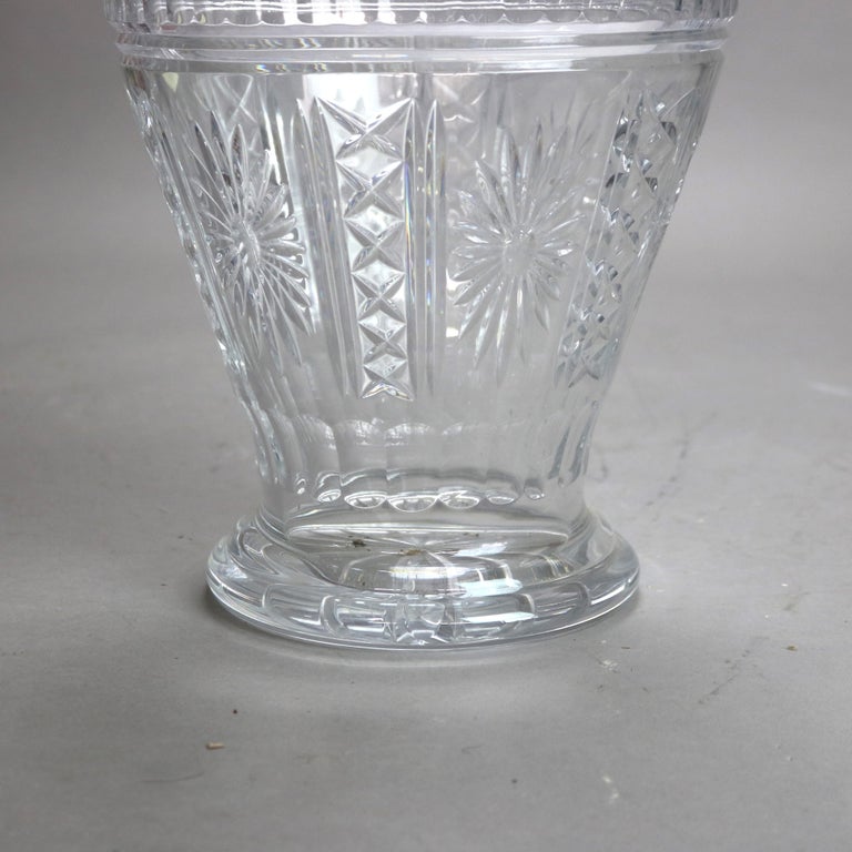 Antique Pressed Glass Crystal Ice Bucket By Shannon 20thC