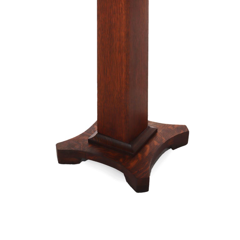 Antique Stickley School Arts & Crafts Mission Oak Plant Stand c1920