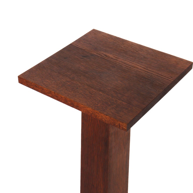 Antique Stickley School Arts & Crafts Mission Oak Plant Stand c1920