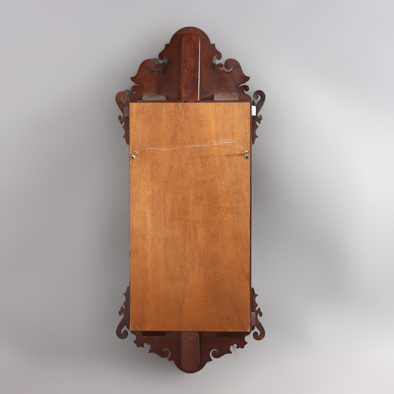 Kittinger School Federal Style Parcel Gilt Mahogany Wall Mirror 20thC